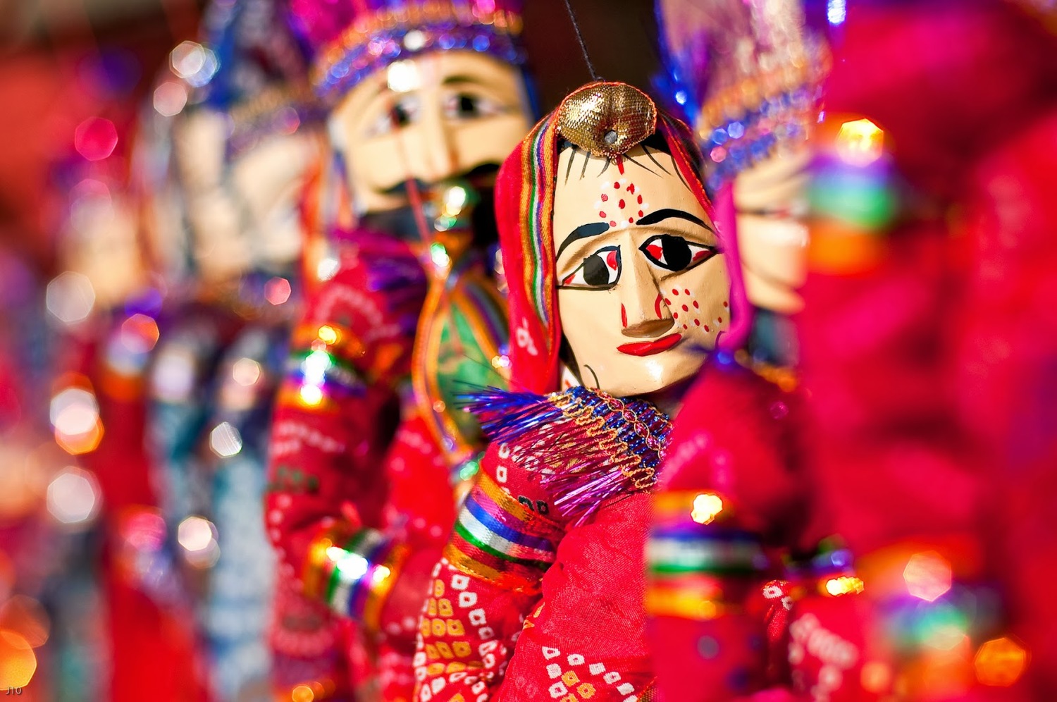 Rajasthani_Puppets Sit back and enjoy the magic of a customary puppet show, folk song and dance programmes and even get the unique opportunity to adorn the hands with beautiful henna designs.