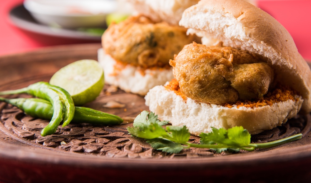 Vada Pav OR Wada Pao is Indian OR Desi Burger, is a roadside fast food dish from Mumbai.